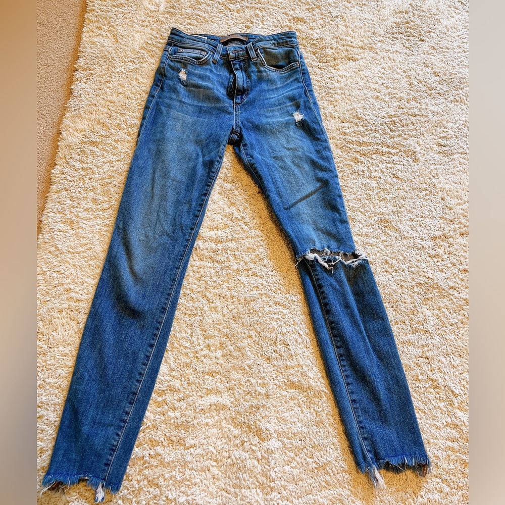 Joe’s high rise skinny ankle jeans
